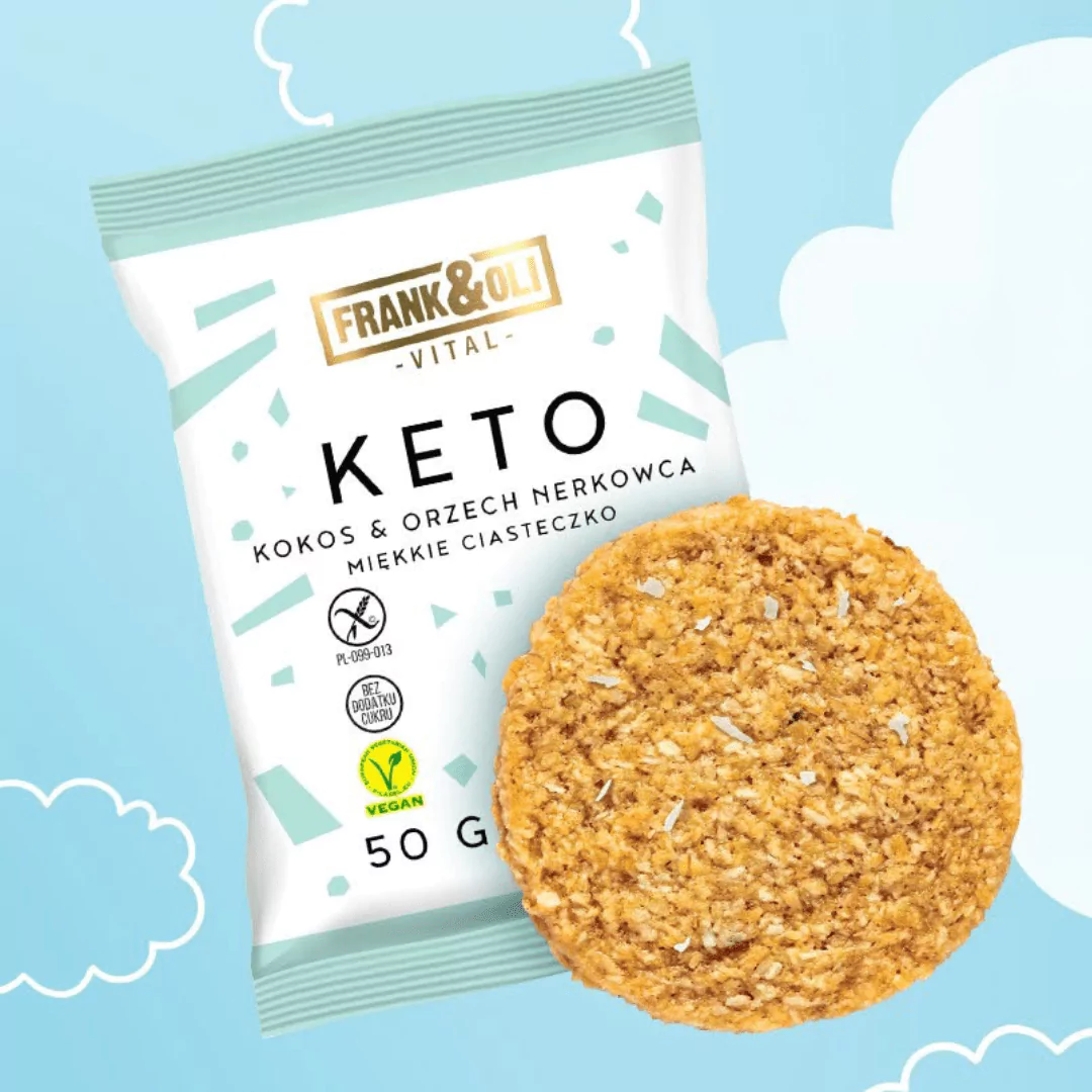 Brezglutenski KETO mehki piškot - Cheesecake z belo čokolado 50 g