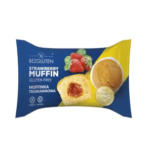 Brezglutenski mafin z jagodnim polnilom