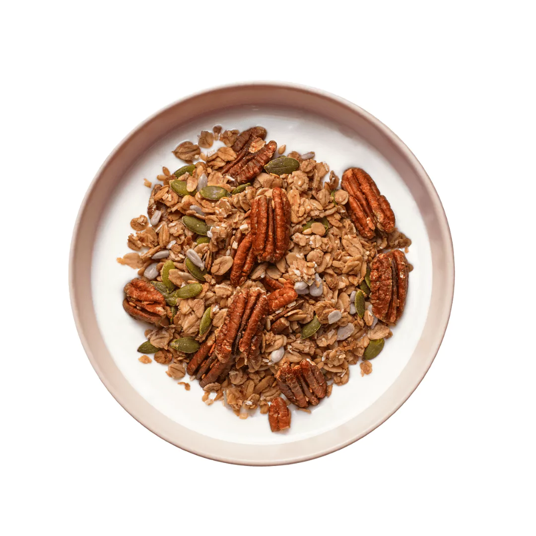 Brezglutenska granola s pekan orehi