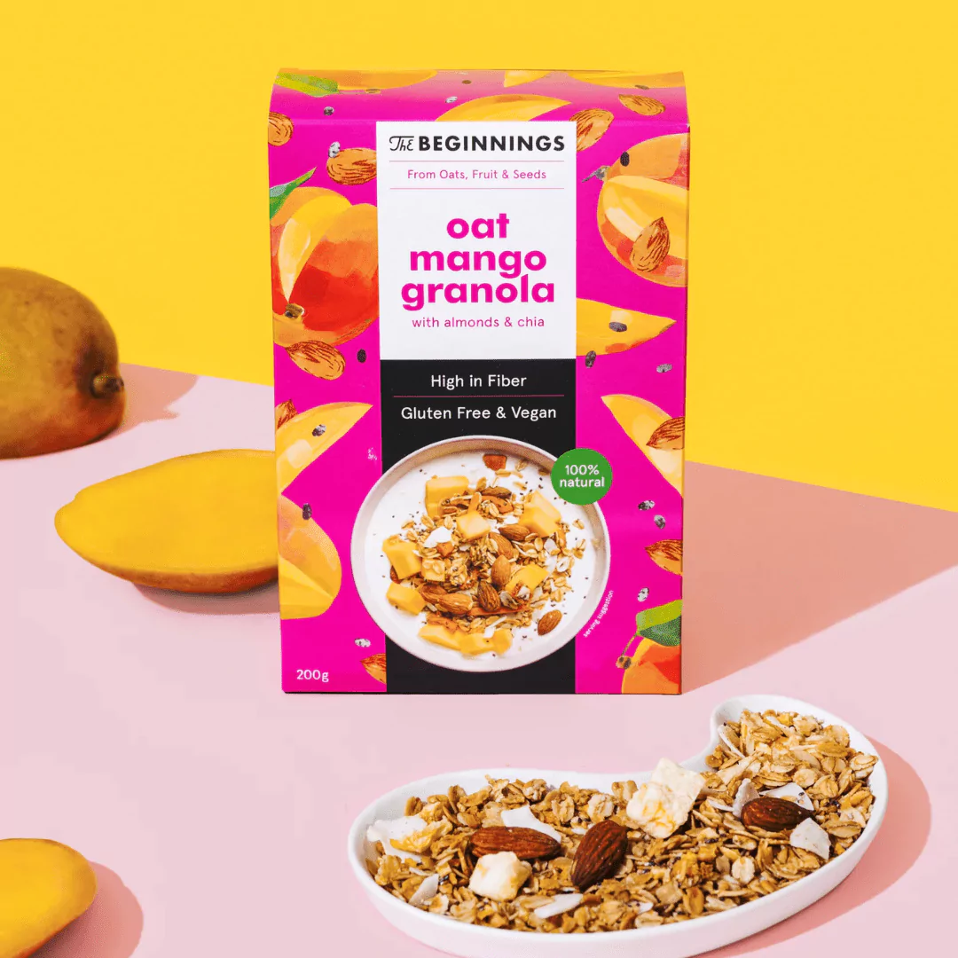 Brezglutenska granola z mangom
