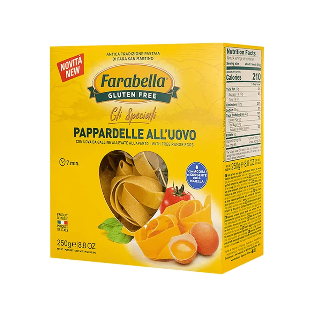 Brezglutenske jajčne pappardelle 250 g
