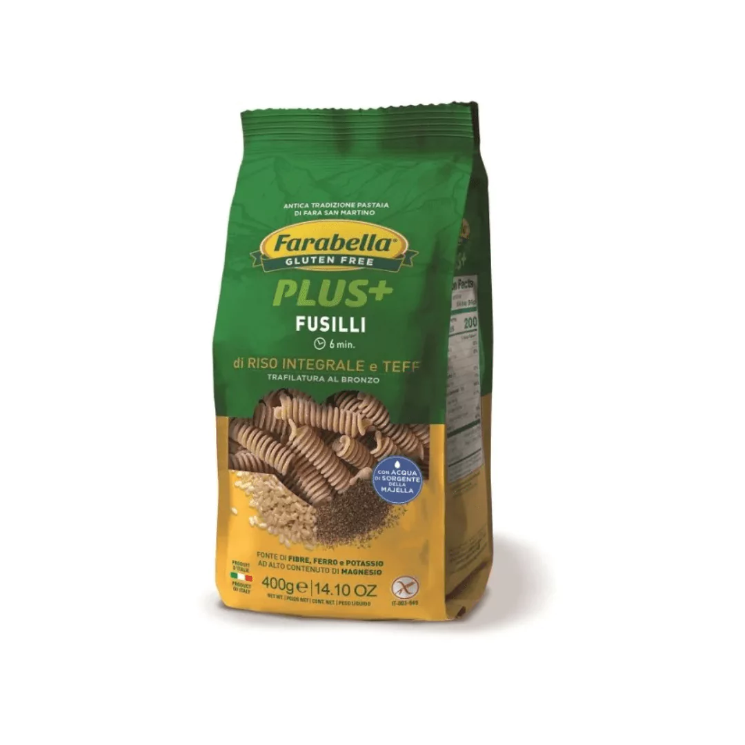 Brezglutenski fusilli iz rjavega riža in teffa 400 g