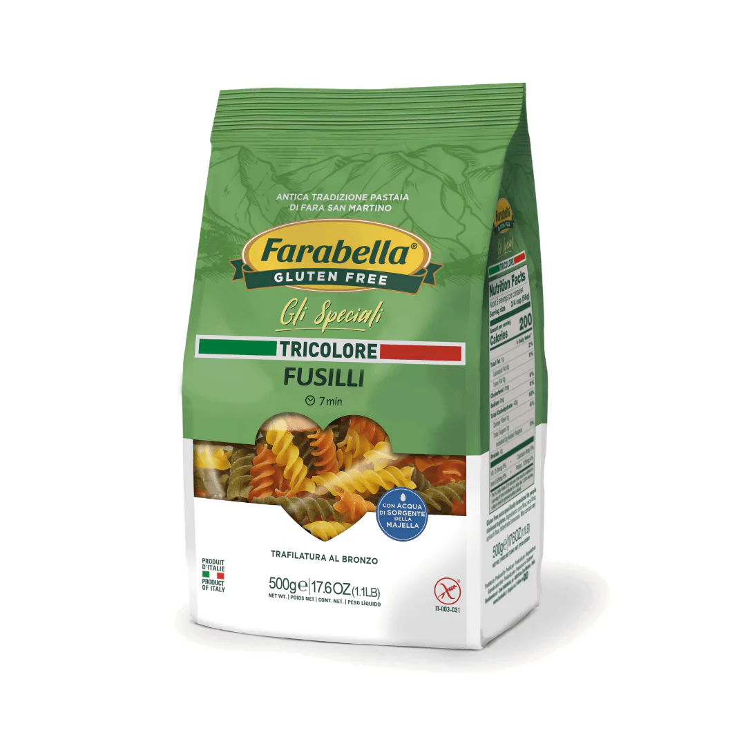 Brezglutenski tribarvni fusilli 500 g