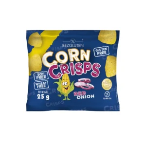 Brezglutenski koruzni hrustljavčki - rdeča čebula 25 g