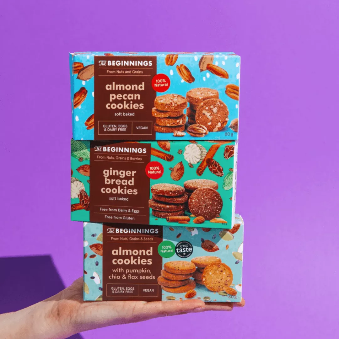 Brezglutenski mandljevi piškotki s semeni 80 g