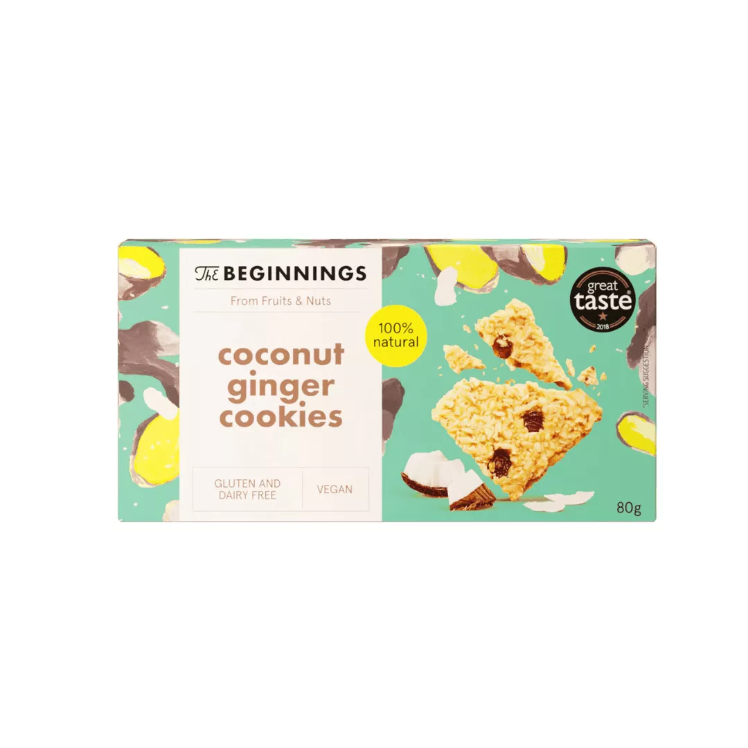 Brezglutenski piškoti - kokos in ingver 80 g