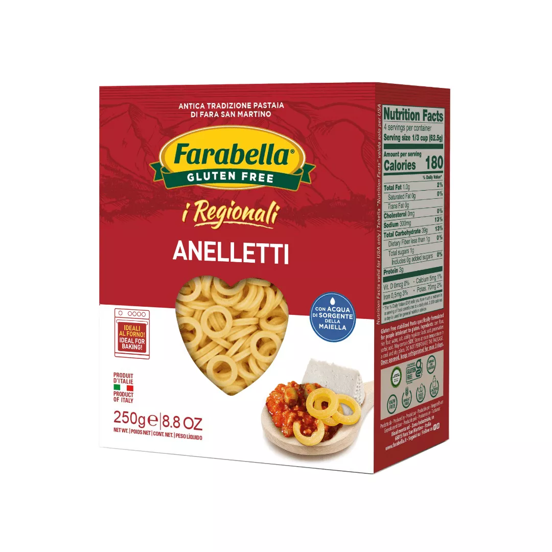 Brezglutenski anelletti 250 g