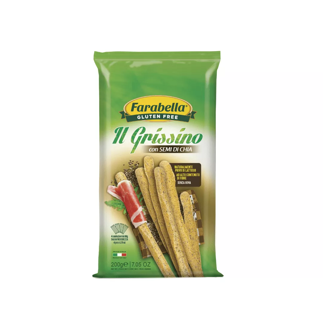 Brezglutenski grisini s chia semeni 200 g