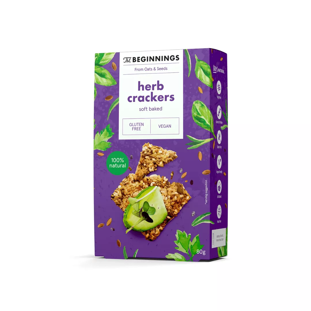 Brezglutenski zeliščni krekerji 80 g