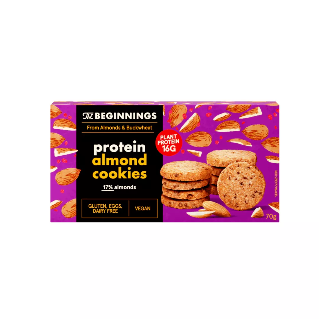 Brezglutenski mandljevi proteinski piškotki 80 g