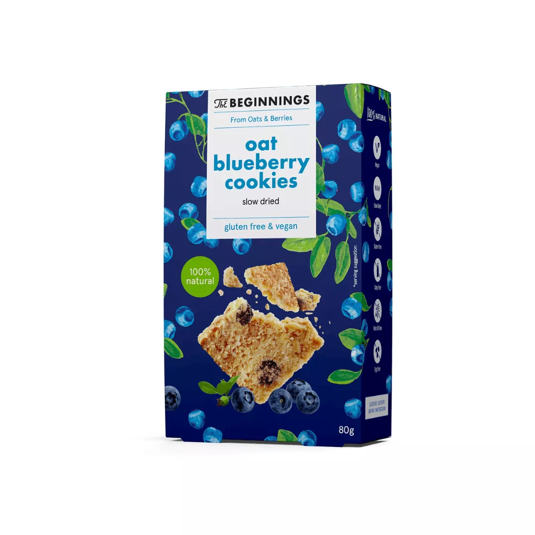 Brezglutenski ovseni piškoti z borovnico 80 g