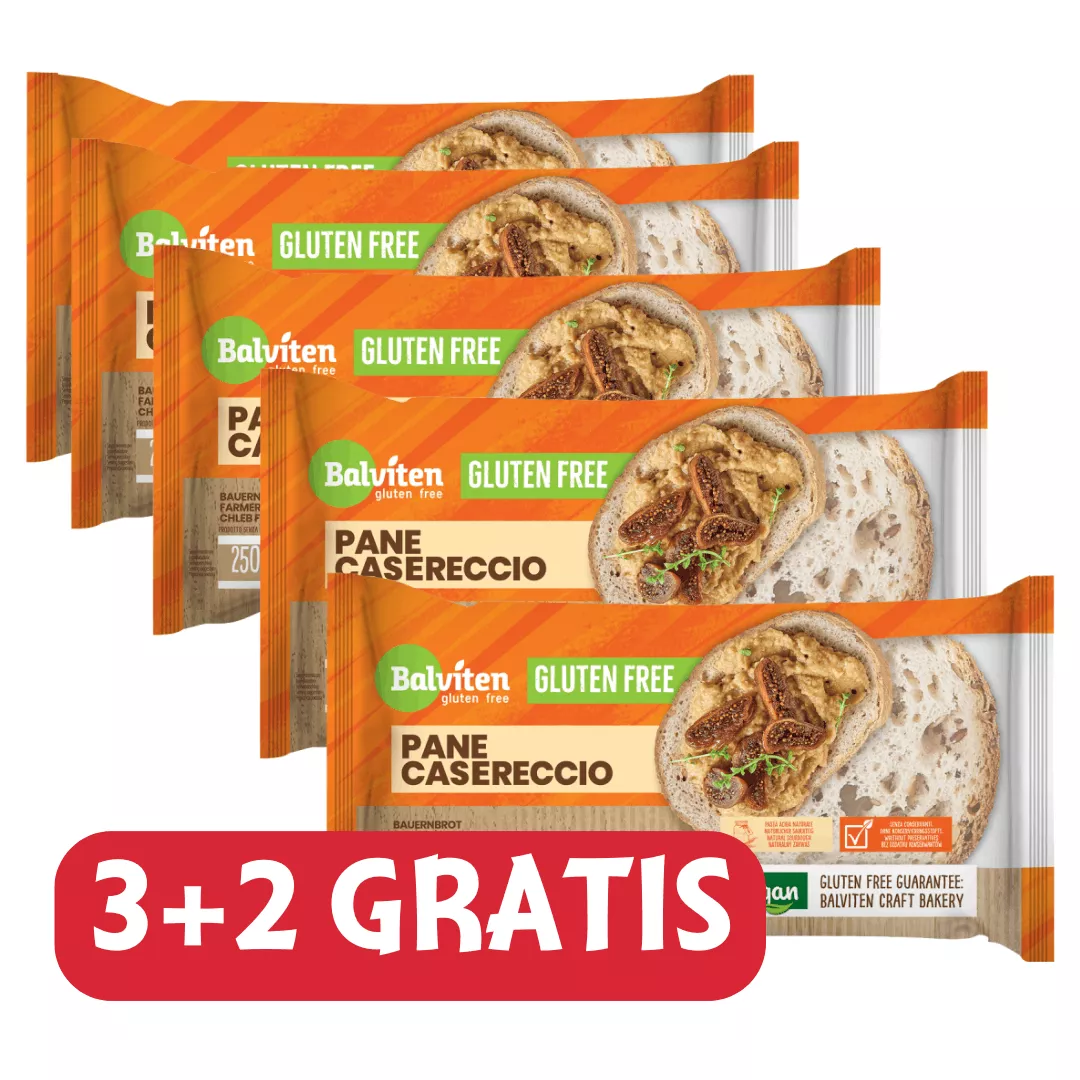 Paket brezglutenskih kmečkih kruhov 3+2 GRATIS