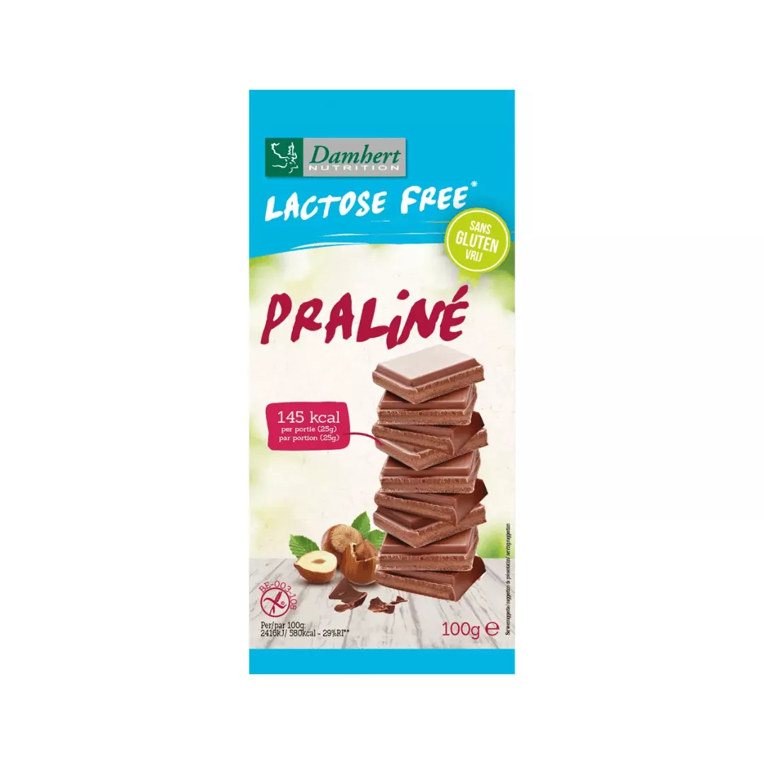 Brezglutenska praline čokolada brez laktoze 100 g