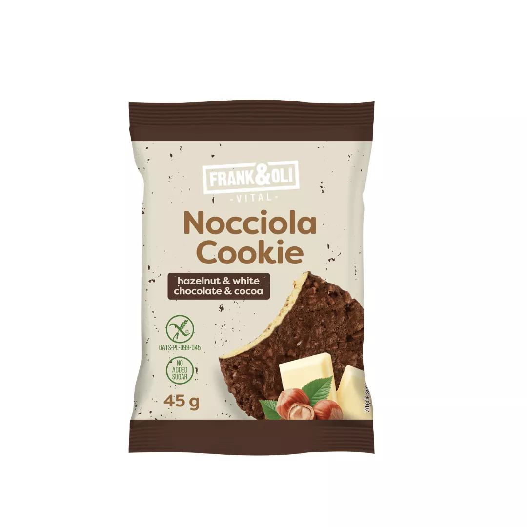 Brezglutenski piškot - lešnik, kakav in bela čokolada 50 g