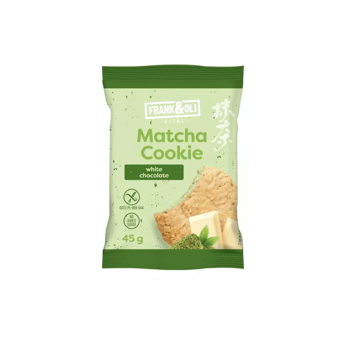 Brezglutenski piškot - matcha & bela čokolada 50 g
