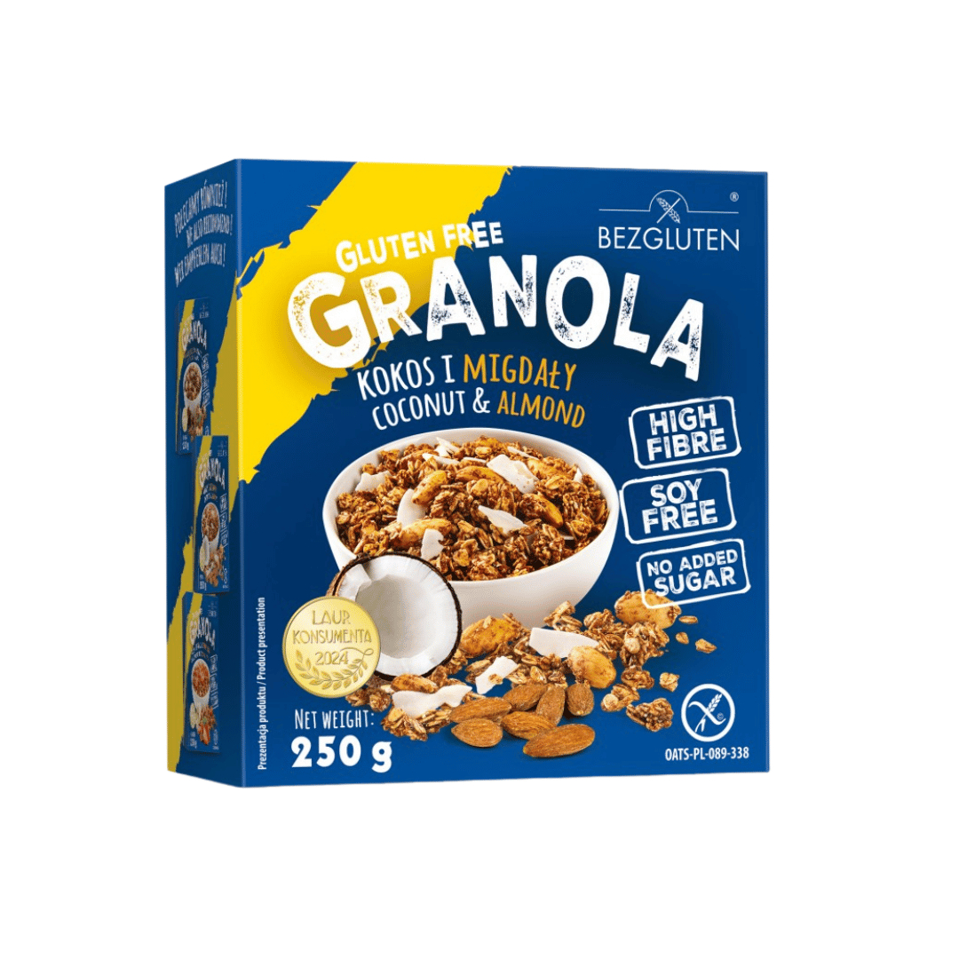Brezglutenska granola - kokos in mandlji 250 g