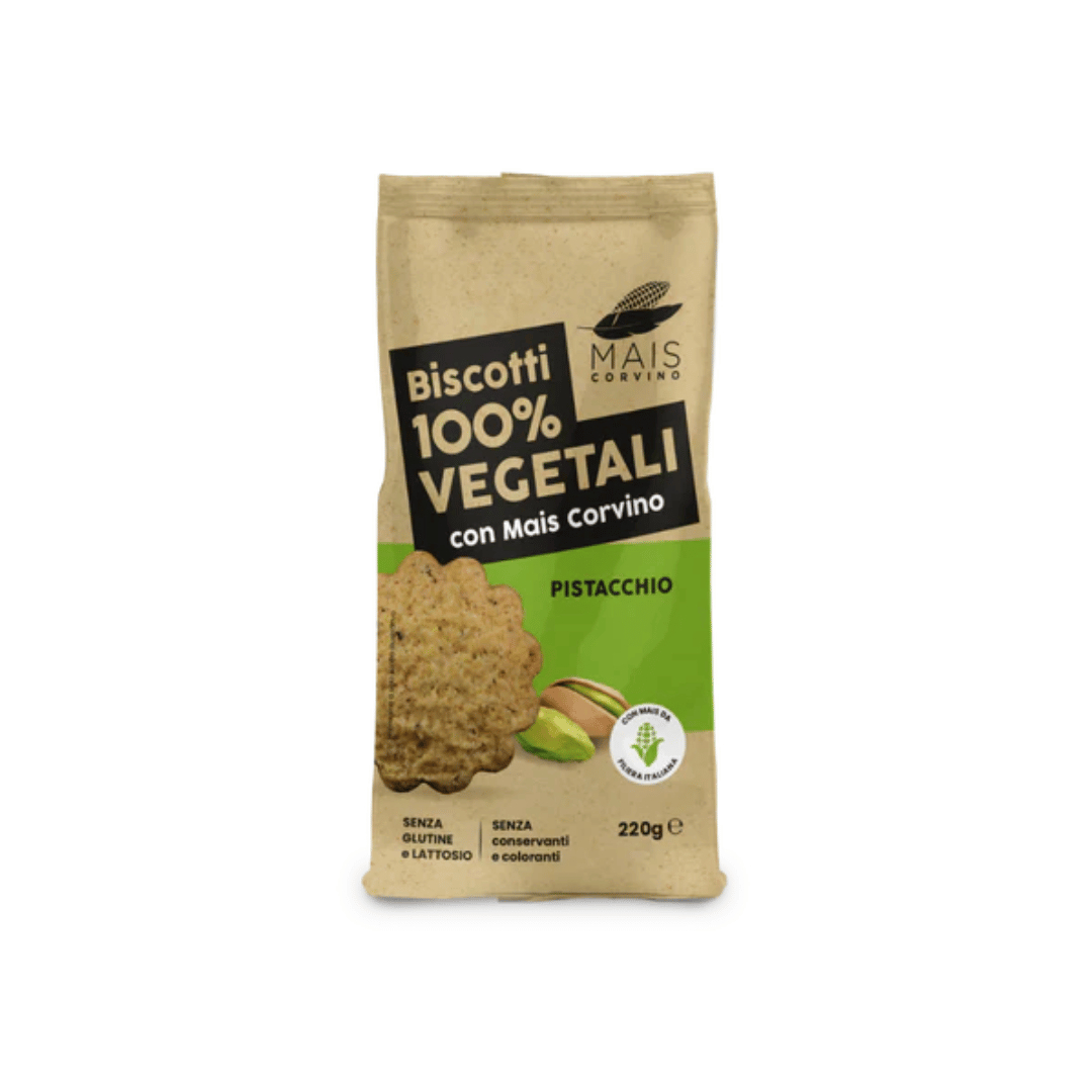 Brezglutenski koruzni piškoti - pistacija 220 g