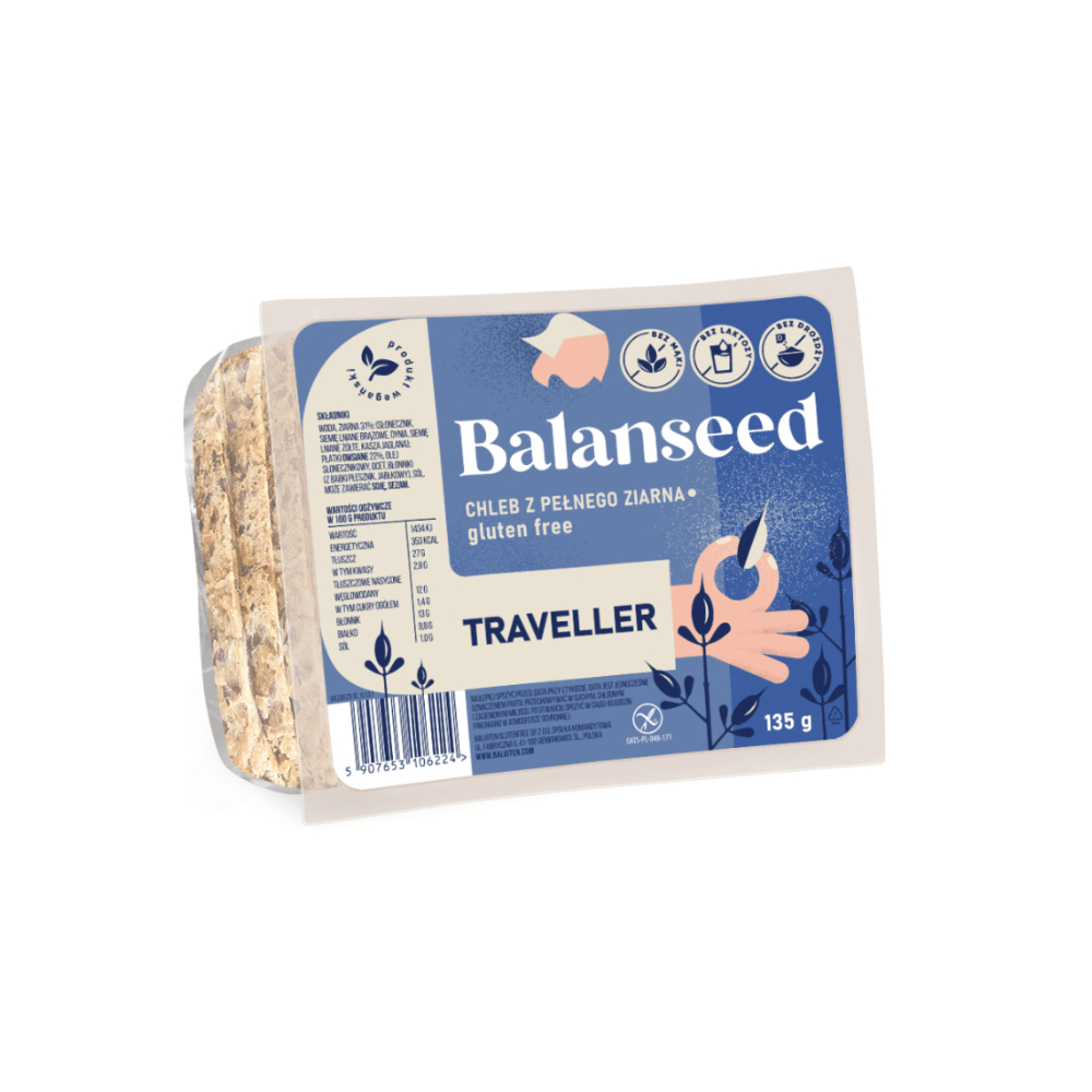 Brezglutenski semenski kruh - balanseed traveller 135 g